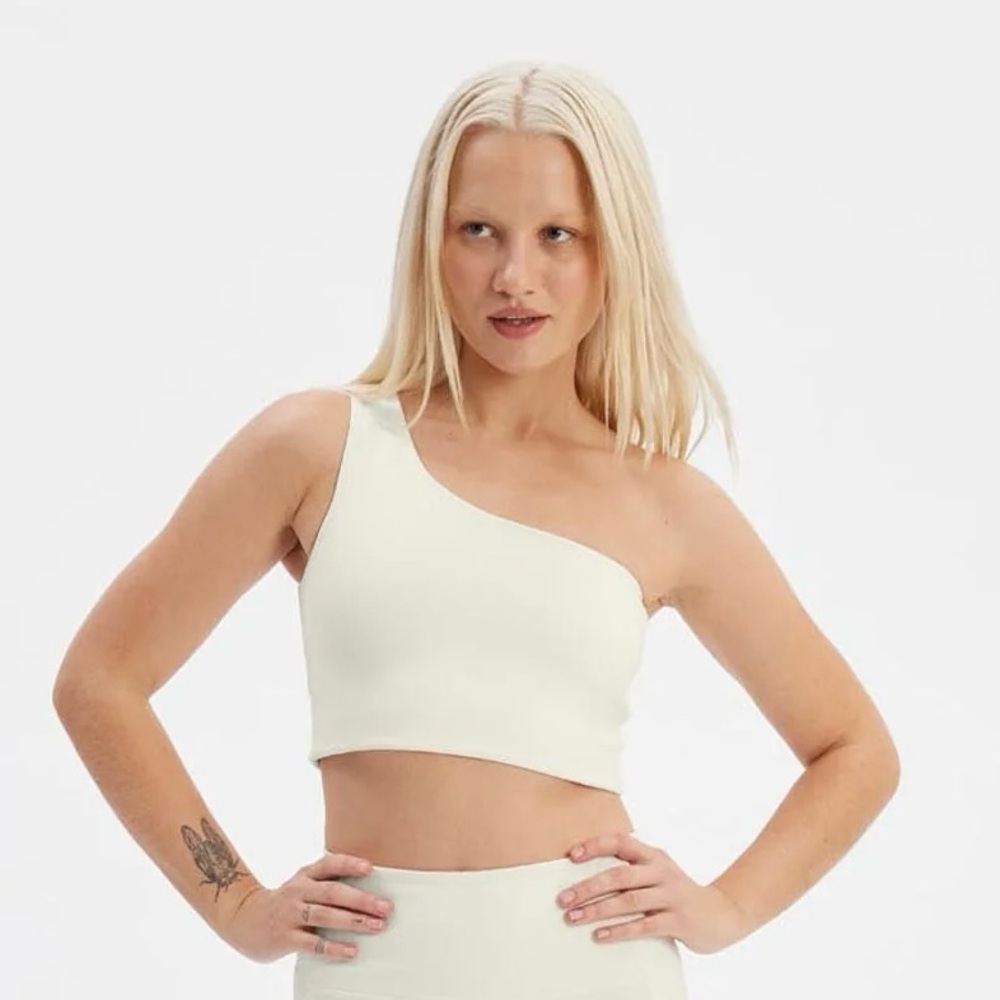 White Bianca One Shoulder Bra
